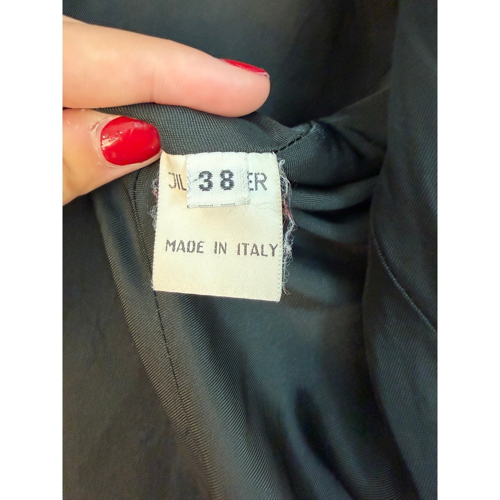 Jil Sander+ Plaid Wool Cashmere Blazer Women 38 IT Black Tan Red Italian Luxury - Picture 7 of 12